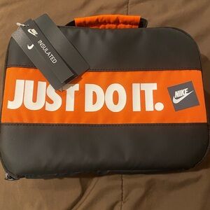Nike Black and Orange Toiletry Bag